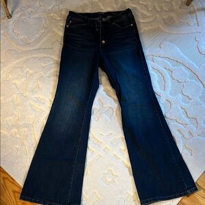 Chaps Blue Flare Wide Leg Jeans